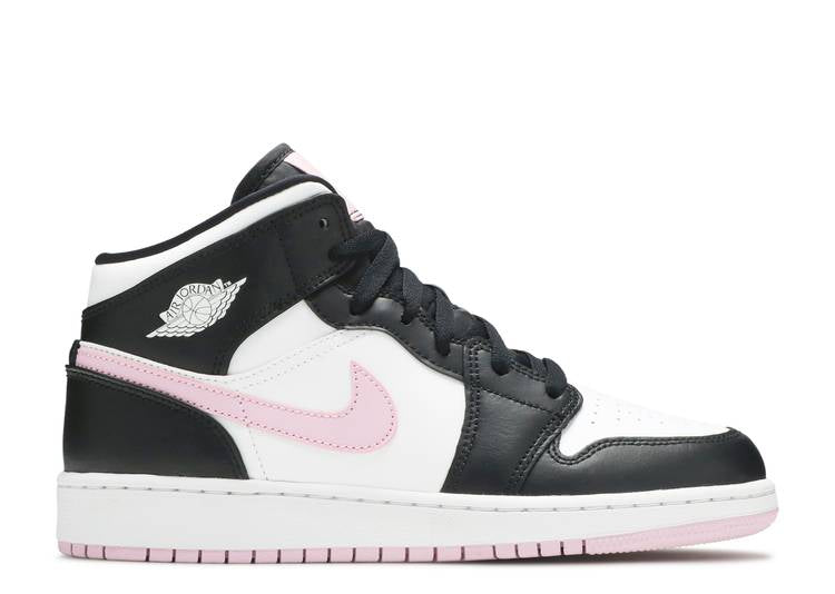 Air Jordan 1 Mid 'White Light Arctic Pink' (GS)