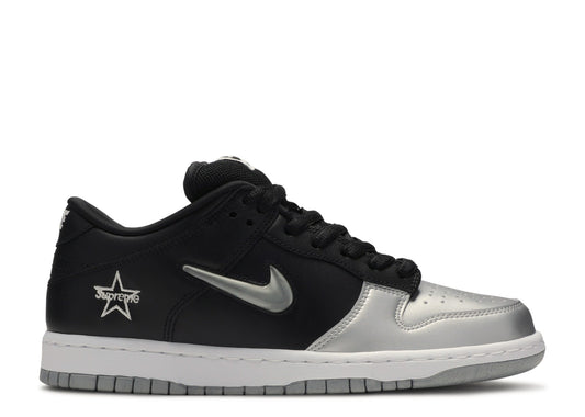 Nike SB x Supreme Dunk Low 'Metallic Silver'