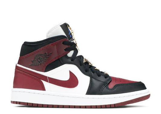 Air Jordan 1 Mid SE 'Black Dark Beetroot' (W)