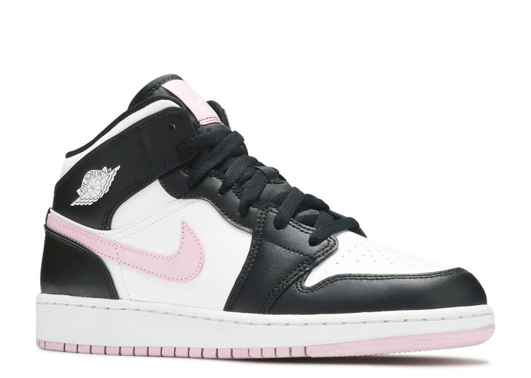 Air Jordan 1 Mid 'White Light Arctic Pink' (GS)