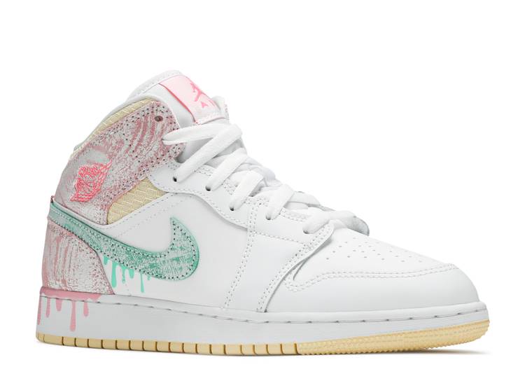 Air Jordan 1 Mid 'Paint Drip' (GS)