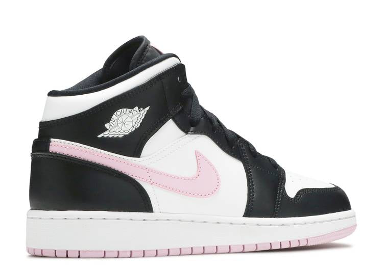 Air Jordan 1 Mid 'White Light Arctic Pink' (GS)