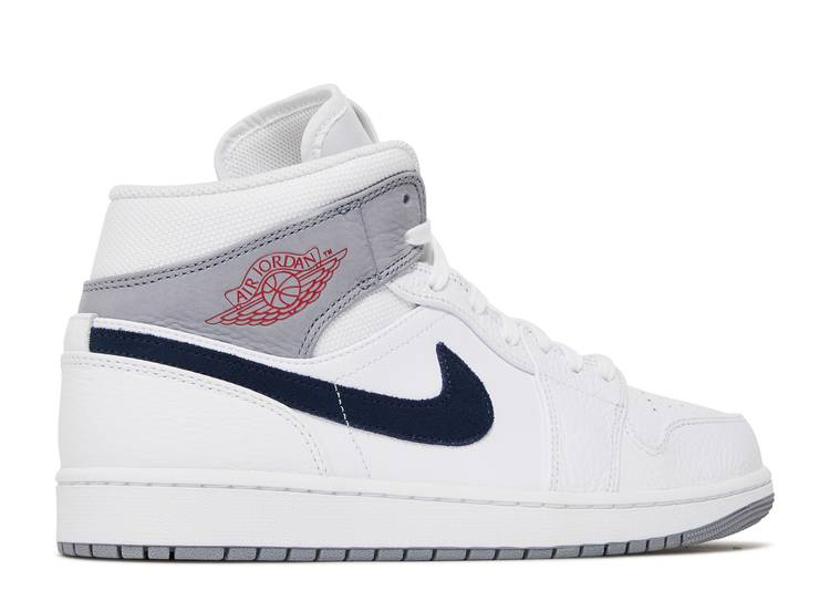 Air Jordan 1 Mid 'Paris White'