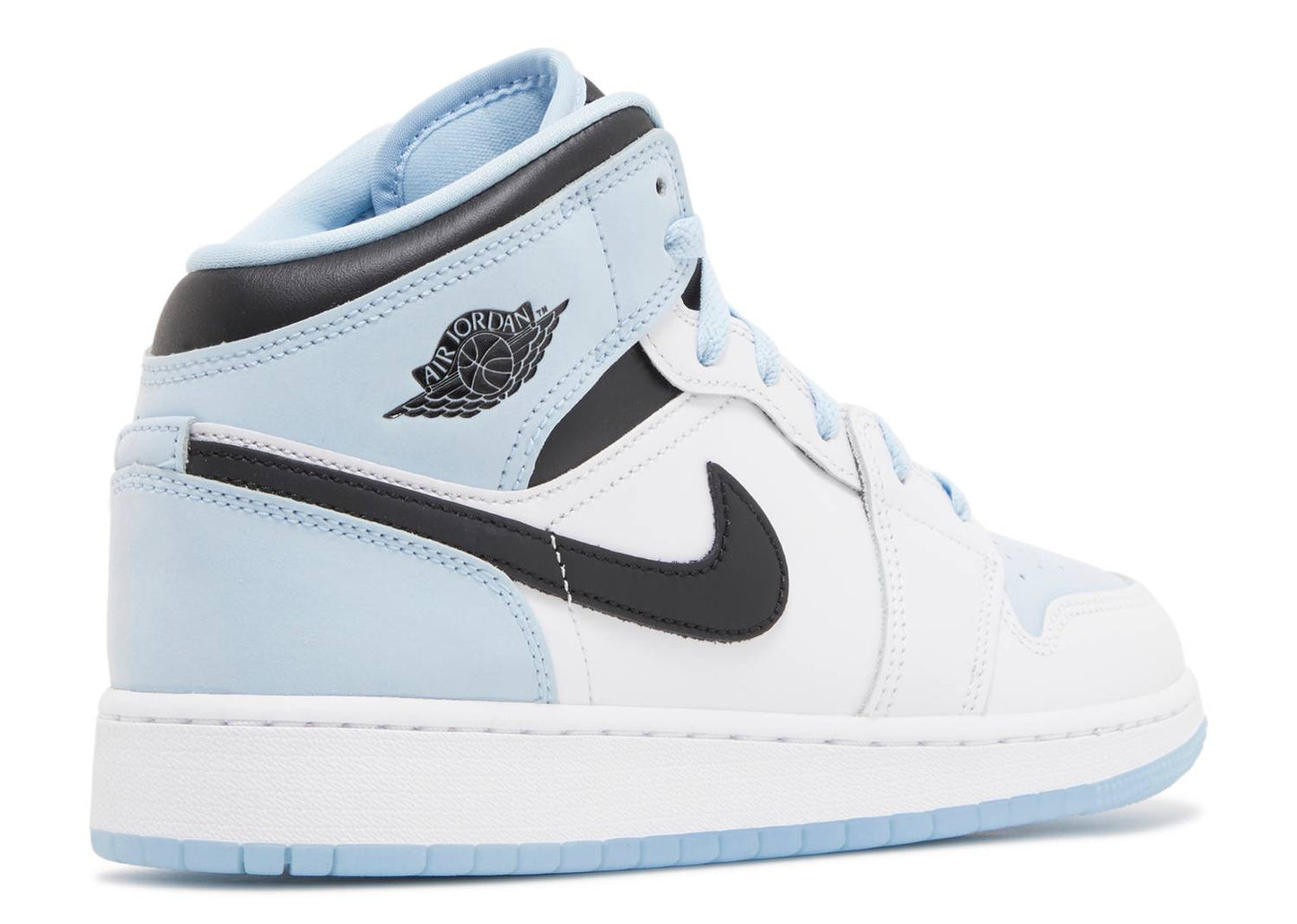 Air Jordan 1 Mid 'White Ice Blue' (GS)