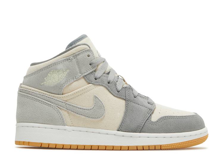 Air Jordan 1 Mid 'Coconut Mid Particle Grey'