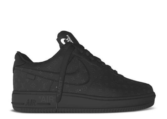 Nike Air Force 1 x Louis Vuitton 'Triple Black'